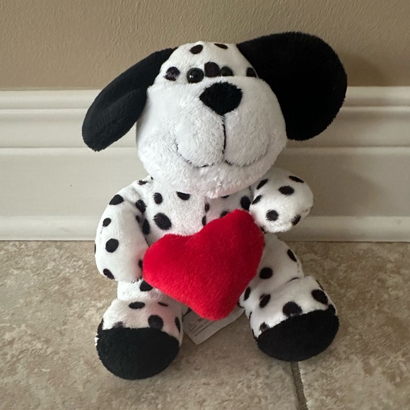 Other - Plush Dalmatian Dog with Red Heart